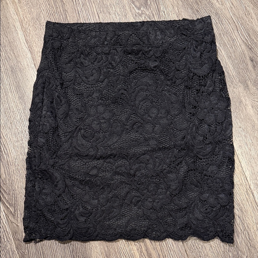 Elegant Black Lace Skirt